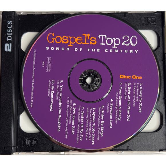 Gospel’s Top 20 Songs of the Century 2 CD Set 2001 Various Artists New Haven - Picture 5 of 8